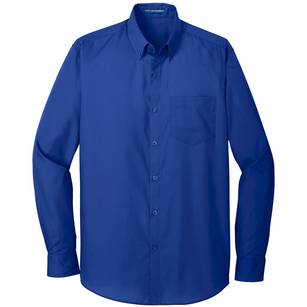 Port Authority® Tall L/S Carefree Poplin Shirt
